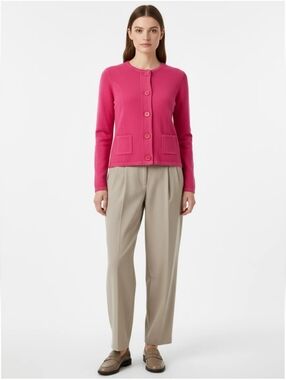 Talbots Pink Petite Knit Cardigan with Matching Buttons